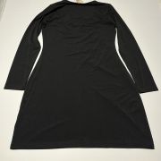 MICHAEL KORS Women’s Black O-ring Long Sleeve Short Sheath Dress B4HP