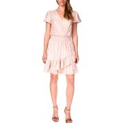 MICHAEL Michael Kors Women’s Julia Palm-Print Fit & Flare Dress Pink L B4HP