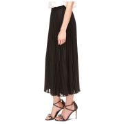 MICHAEL MICHAEL KORS Womens Black Lined Elastic Waist Pull-on Midi Skirt B4HP