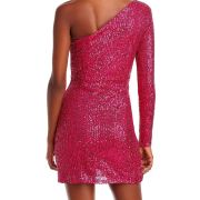Aqua Women’s Sequined Mini Formal Cocktail and Party Dress XL B4HP