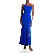 Aqua Women’s Scuba Asymmetric Formal Evening Dress Gown Blue B4HP