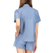 Michael Michael Kors Women’s Tie Front Button up Shirt Blue Size Small B4HP