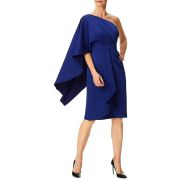Aidan Mattox Women’s Blue One Shoulder Cocktail and Party Dress Size 6 B4HP