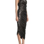Norma Kamali Women’s Diana Metallic Ruched One-Shoulder Gown M B4HP