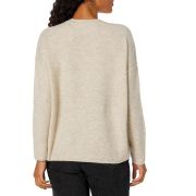 Vince Camuto Women’s Front Seam Heather Long Sleeve V Neck Sweater S B4HP