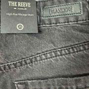 Blank NYC Cutoff Shorts 25 The Reeve High Rise Ribcage Black Denim Short B4HP