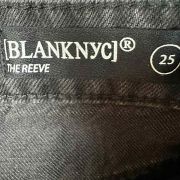 Blank NYC Cutoff Shorts 25 The Reeve High Rise Ribcage Black Denim Short B4HP