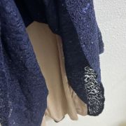 Alex Evenings Women’s Long Sleeveless Maxi Lace Dress Missing Shawl size12P B4HP