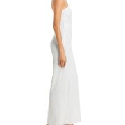 Aqua Women’s Crepe Halter One Shoulder Cut-Out Jumpsuit White XS B4HP