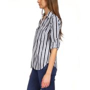 MICHAEL Michael Kors Women’s Petite Ikat Zip-Front Shirt B4HP