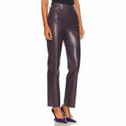Agolde Women’s 90s Fitted Recycled Leather Pants Size 25 Actual 28×29 B4HP