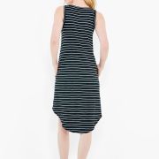 Nic + Zoe Women’s Boat Neck Long Striped Tank Dress S B4HP