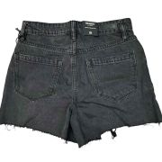 Blank NYC Cutoff Shorts 25 The Reeve High Rise Ribcage Black Denim Short B4HP