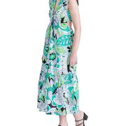 Steve Madden Women’s Amanda Printed Long Summer Maxi Dress L B4HP