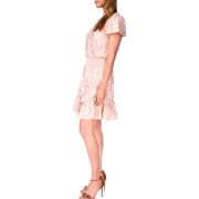 MICHAEL Michael Kors Women’s Julia Palm-Print Fit & Flare Dress Pink L B4HP