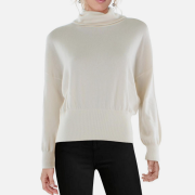 Lauren Ralph Lauren Women’s Alkione Cashmere Sweater Winter Cream Size M B4HP
