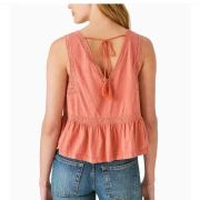 Lucky Brand Women’s Geo Lace Trim Tank Top L B4HP