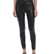 Avec Les Filles Women’s Faux Leather Skinny Pants Size Small Black B4HP
