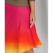 Lauren Ralph Lauren Women’s Plus Size Ombré Linen-Blend Midi Skirt 14 B4HP