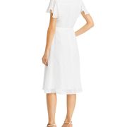 T Tahari Women’s Flutter Sleeve Midi Dress M B4HP