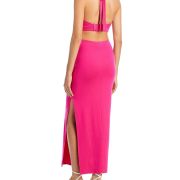 Fore Women’s Open Back Fitted Halter Maxi Dress L B4HP