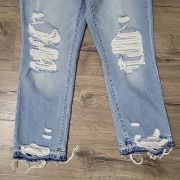 FLYING MONKEY Womens High Rise Released Hem Crop Straight Sz 29 Jeans 32×26 B4HP