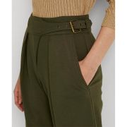 Lauren Ralph Lauren Women’s Dark Olive Tapered Ankle Ponte Pants Size 16 B4HP