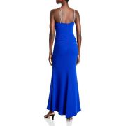 Aqua Women’s Scuba Asymmetric Formal Evening Dress Gown Blue B4HP