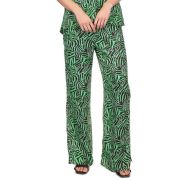 MICHAEL MICHAEL KORS Women’s Zebra-Print High-Slit Pants Spring Green B4HP