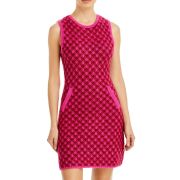 Aqua Women’s Wool Blend Knit Sleeveless Sweater Dress Pink Burg B4HP