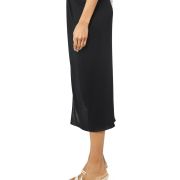 Helmut Lang Women’s Ruched Draped Slit Skirt M B4HP No Tags