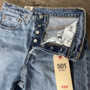 Levi’s Original 501 Distressed Skinny Jeans Salsa Sugar 26×30 295020203 B4HP