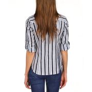 MICHAEL Michael Kors Women’s Petite Ikat Zip-Front Shirt B4HP