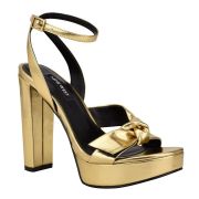 Nine west Libbie Women’s Platform Sandals Gold Size 12M (No box) B4HP