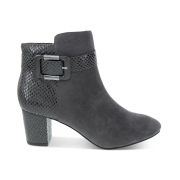 Karen Scott Women’s Ivyy Mixed-Media Booties Grey Size 7M B4HP