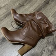 STYLE & CO Women’s Saraa Slouch Mid-Shaft Boots Cognac Size 10.5M NO BOX B4HP