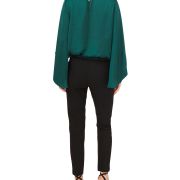 MSK Women’s Smocked Blouson Top Green S B4HP