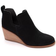 Toms Women’s Kallie Wedge Booties Black Size 8M No Box Floor Model B4HP