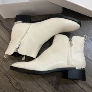 Calvin Klein Women’s Natural Deniece Heel Ankle Booties Ivory 11M Floor Model