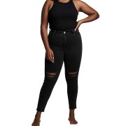 Cotton On Women’s Trendy Adriana High Skinny Jeans Black Size 14 34×27 B4HP