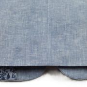 Bar III Mens Slim-Fit Blue Chambray Suit Jacket Blue Linen 38S B4HP