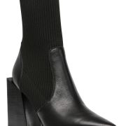 Steve Madden Women’s Tackle Block-Heel Knit Sock Booties Size 5.5M B4HP
