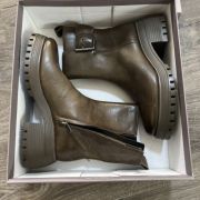 Franco Sarto Women’s Jersey Booties Olive Size 9 Minor Scratches Check Pics B4HP