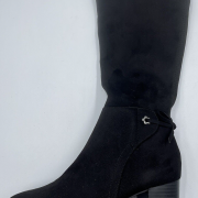 Charter Club Women’s Jacque Wide Calf Tall Stretch Boots Black 10M No Box B4HP