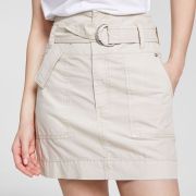 Calvin Klein Jeans Women’s Cotton Belted Cargo Skirt Beige XL B4HP