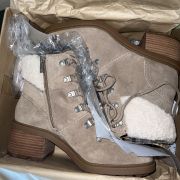 Lucky Brand Women’s Demia Lace-Up Hiker Booties Size 8M B4HP