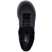 Bzees Women’s Golden Faux Fur Trim Washable Slip-on Booties Black Size 8M B4HP