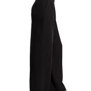 Aqua Women’s High Rise Double Pleat Trouser Wide Leg Pants Stone Black B4HP $78