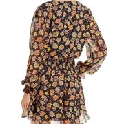 Aqua Women’s Chantal Floral Print Dress Multi Color S B4HP $88