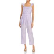 Lost + Wander Women’s Poolside Sage Ruffled Strap Jumpsuit Purple M B4HP $128